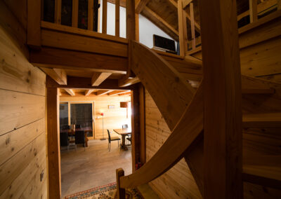 Chalet Ibex - Staircase from 2nd to 3rd level